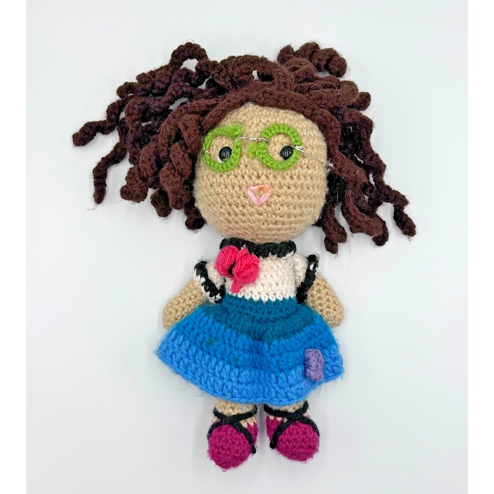 Disney Encanto Mirabel Crochet Doll 12" Hand Made Great‎ Condition